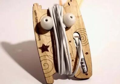 激光切割耳機(jī)繞線器，收納從未如此簡單