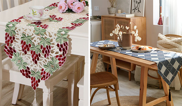 桌旗桌布激光裁剪切割，餐桌上的儀式感